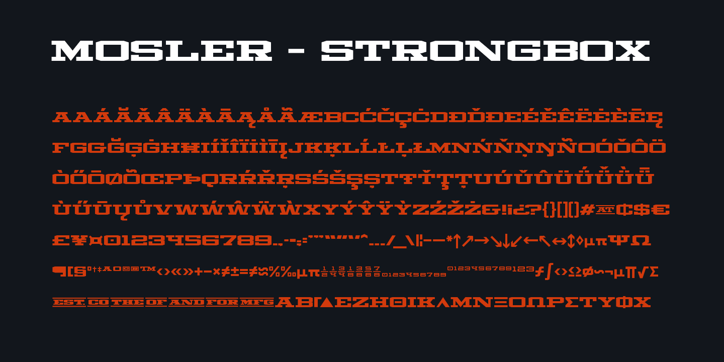 Example font Mosler #9
